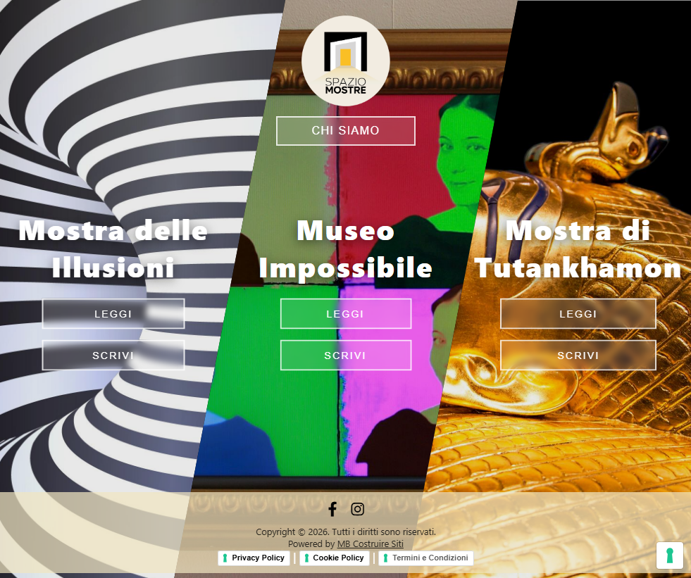 Sito Web Spazio Mostre